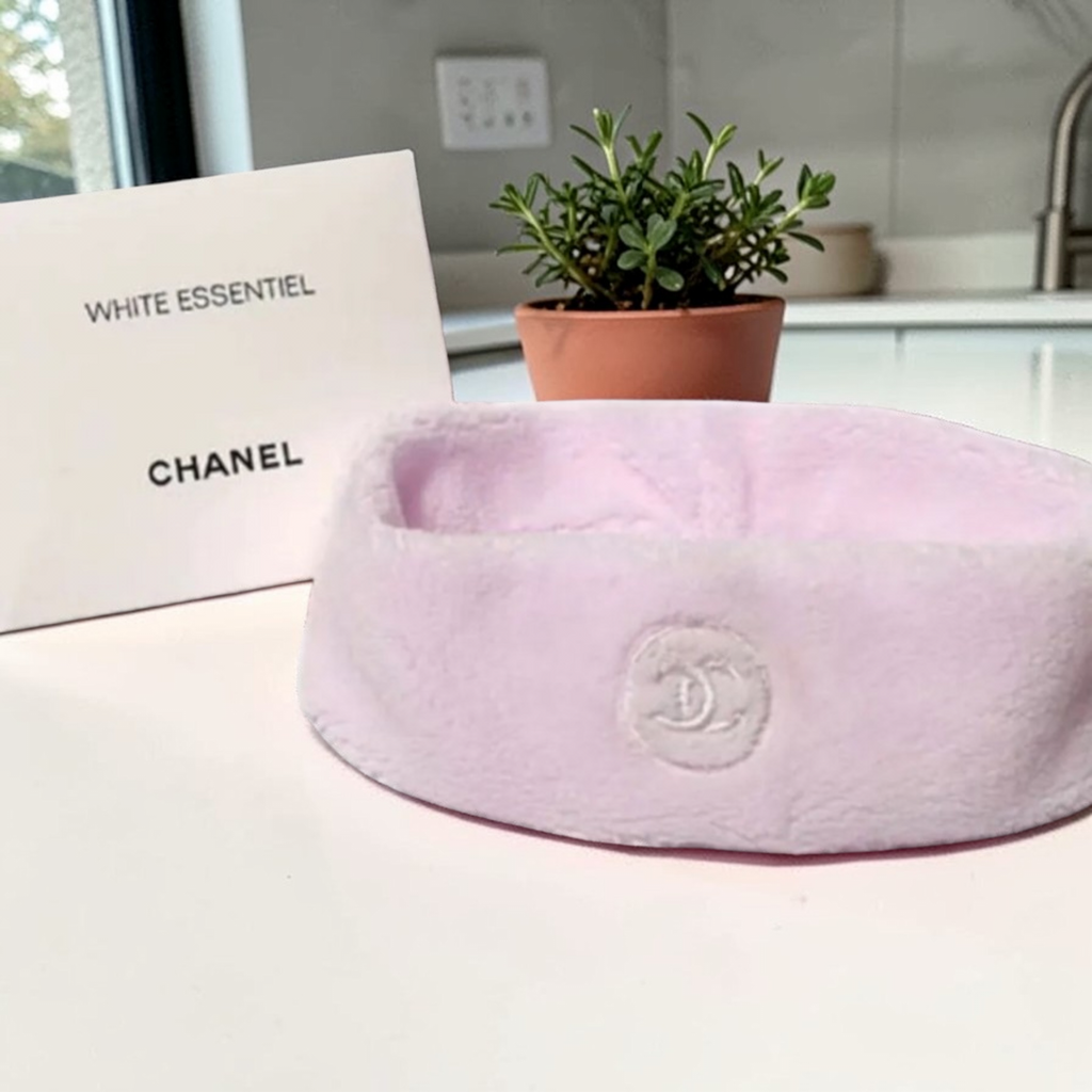 Chanel Beautè Spa/ Self Care Soft Terry Headband with Box