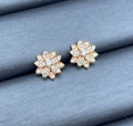 VC Pierced Stud Earrings Gold