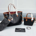 Black large Monogram Tote w/ pouch