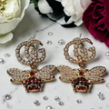 Bee logo Pierced Earrings