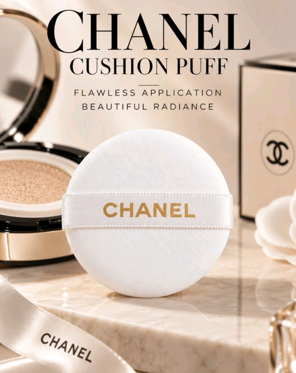 CHANEL Luxury Makeup Puff Applicator