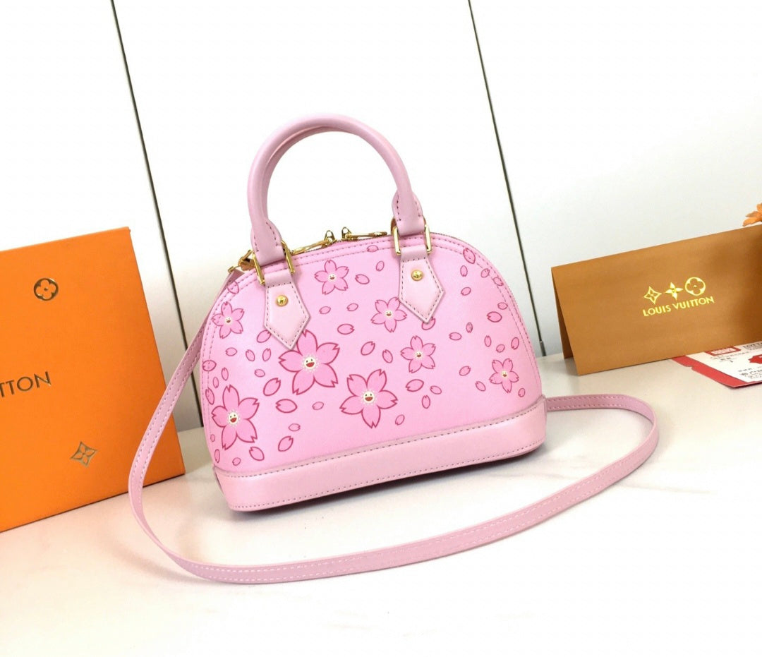 Pink Cherry Blossom Logo Bag