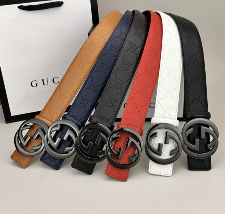 G Logo Monochrome Buckle Belt