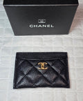 Black Quilted Card Holder