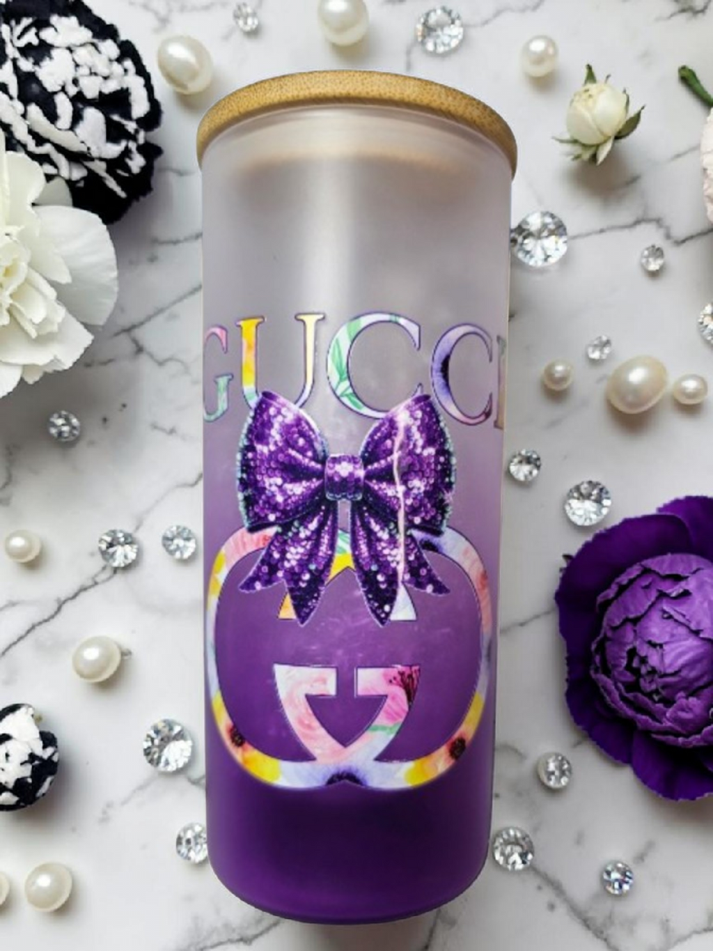 Custom designed Inspired logo Glass Tumbler 20 oz