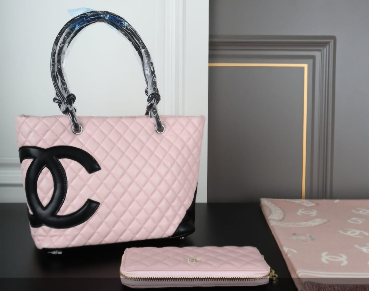 Pink and Black 2 piece c logo set