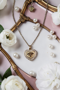 Medusa Head Double charm Necklace