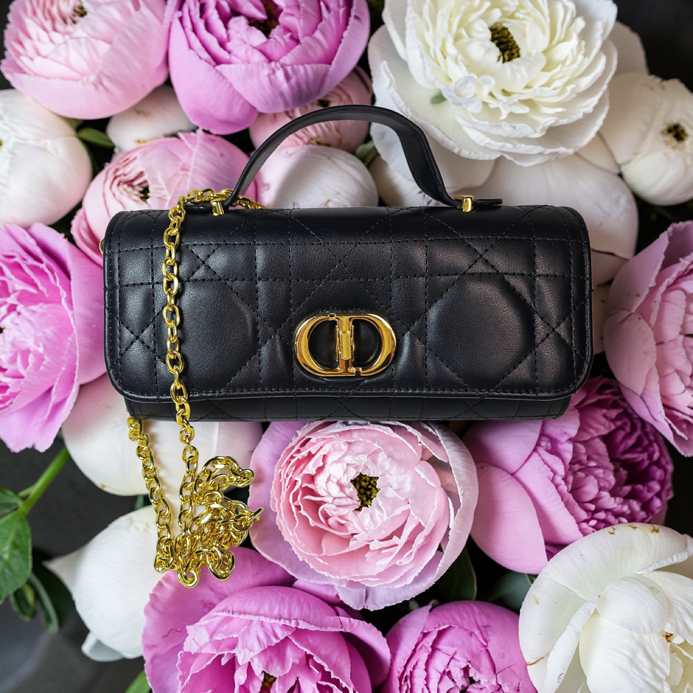 Dior Logo Crossbody Bag Black