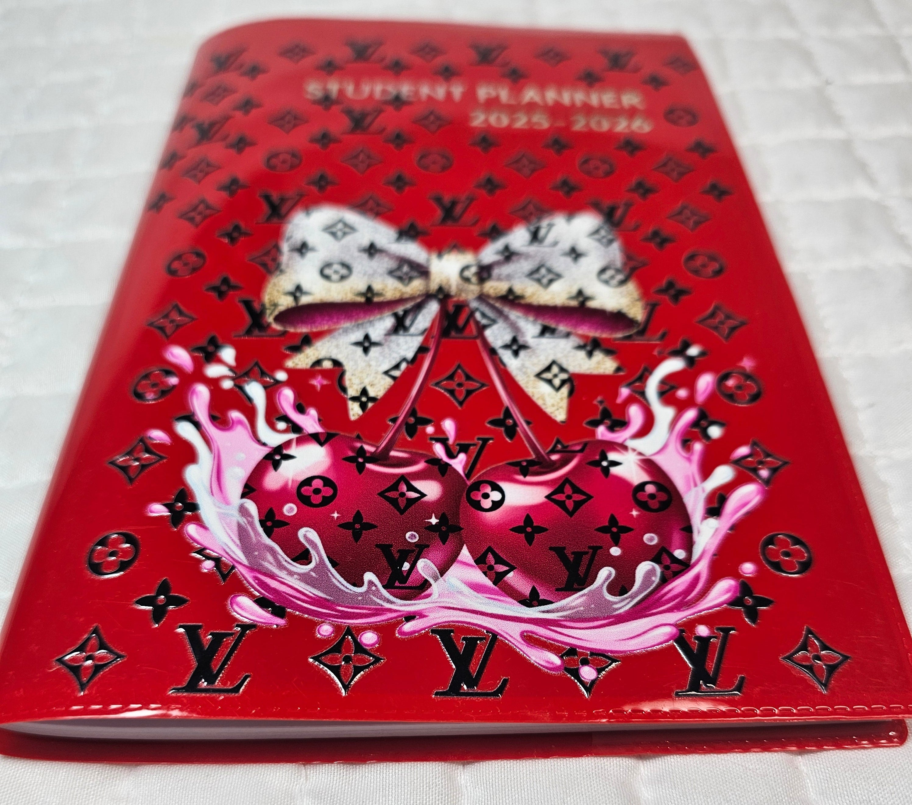 Louis Vuitton Logo & Red Cherries theme Planner