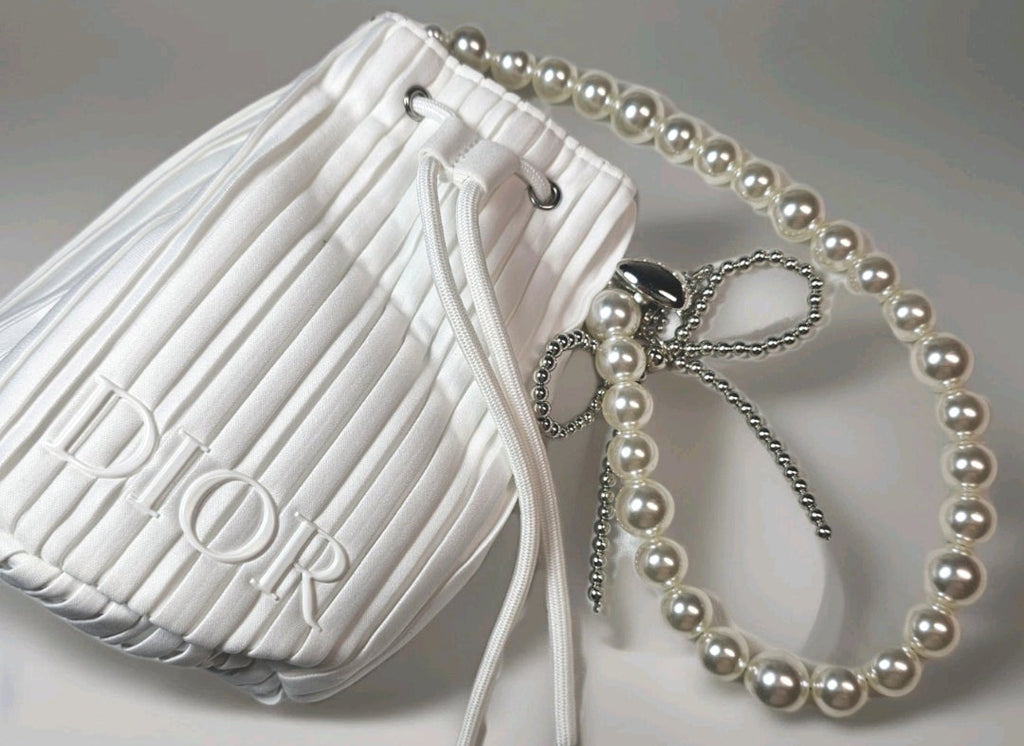 Dior Custom Upgraded Bucket bag w/ Pearl details New
