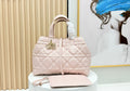 CD Logo Pink Quilted Luxury tote