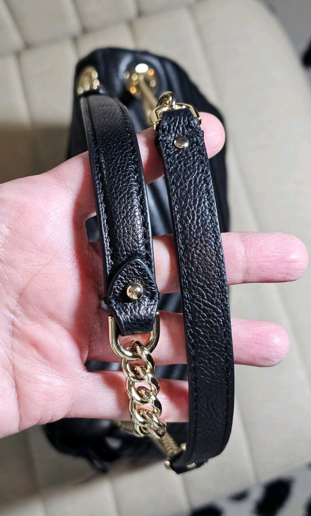 Rebecca Minkoff Black Quilted Leather Convertible Crossbody Handbag NWT & Dustbag