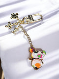 LV Logo Metal Panda Key chain bag charm