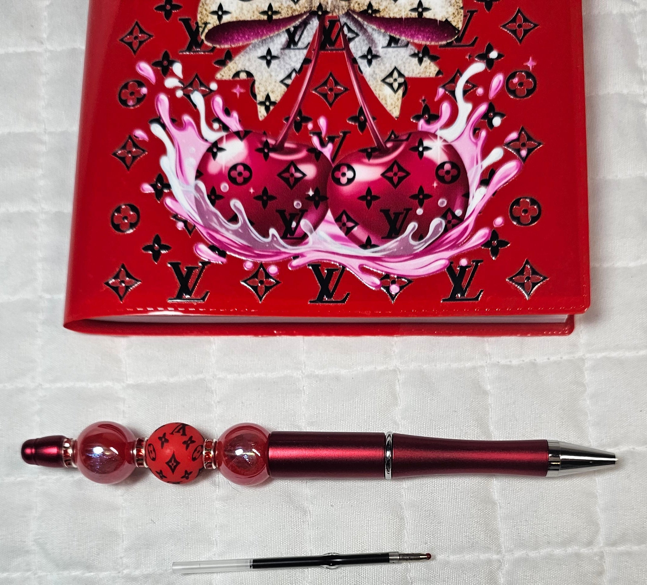 Louis Vuitton Logo & Red Cherries theme Planner