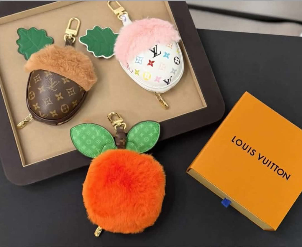 Logo monogram bag charms Squirrel, Rabbit Acorns