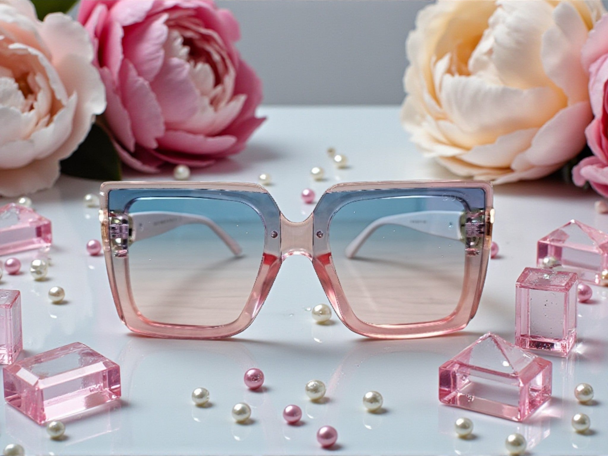 New 2026 Design Pink GG Logo Sunglasses