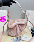 Pink Logo Saddle Bag