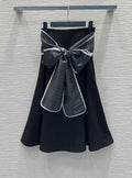 L Logo Silk Tie Skirt